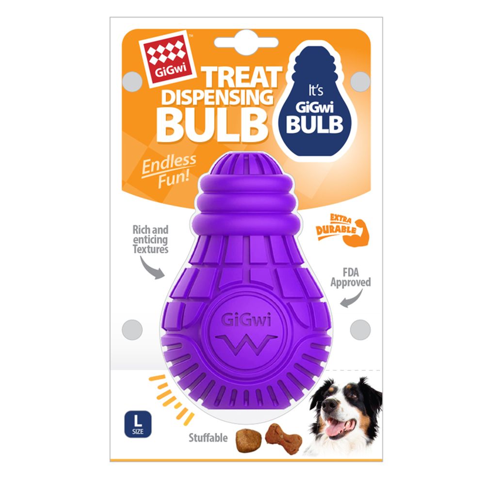 Gigwi BULB RUBBER игрушка для собак резиновая лампочка 12 см