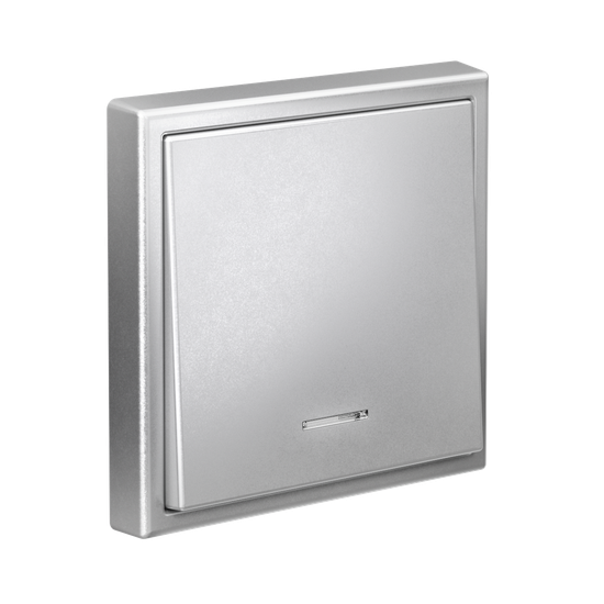 Выключатель 1-кл. ArtGallery (сх. 1а) 10AX с подсветкой механизм алюм. SE GAL000313