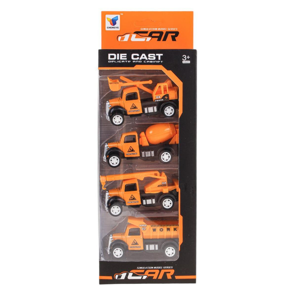 Набор машин 4шт, коробка CY-144