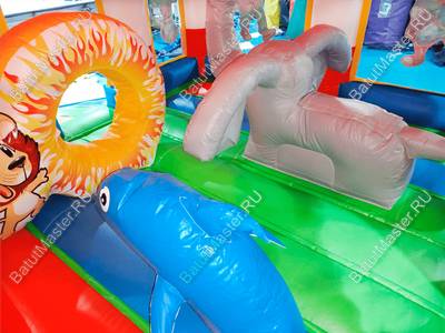 Детский надувной батут "Шатёр цирка" 4*4*2,8 м