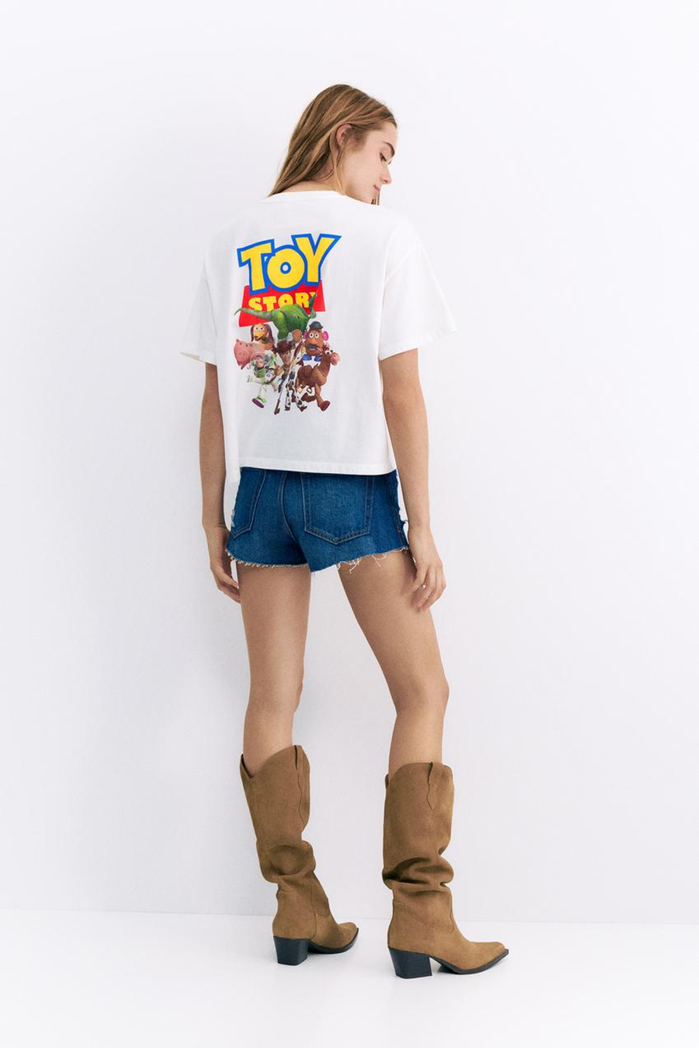 PULL&BEAR Футболка оверсайз «История игрушек», белый