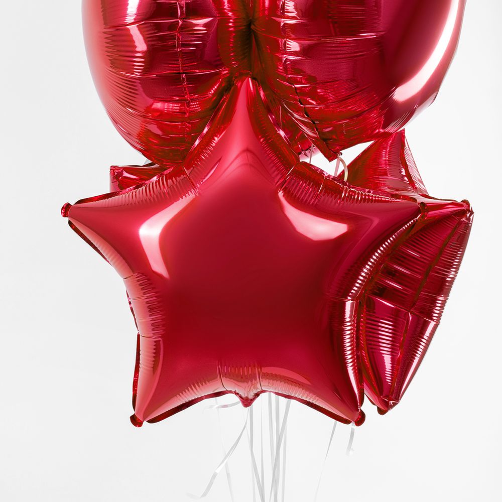 F Шар Звезда 18''/46 см, Красный (БГ-15)  Изображение2