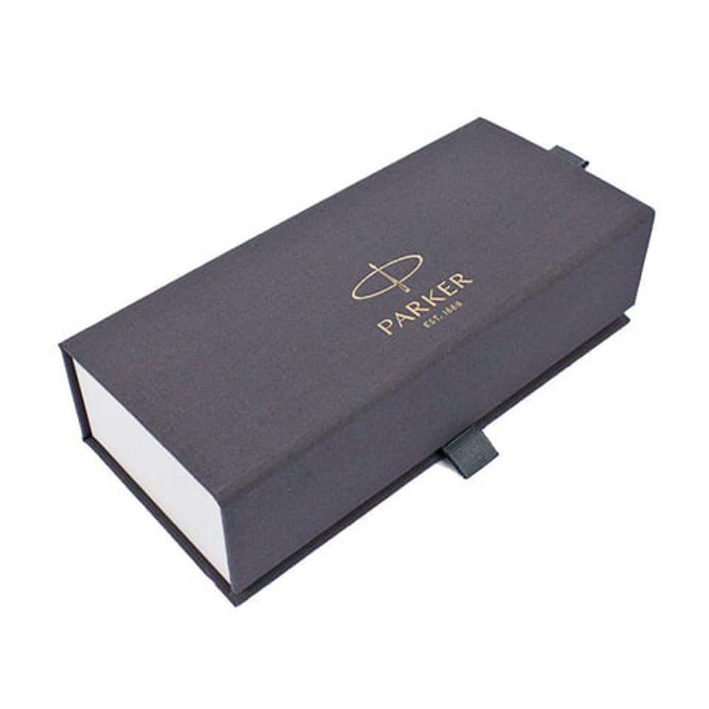 Ручка шариковая PARKER "Sonnet Core Subtle Blue Lacquer CT Slim", тонкая, корпус синий глянцевый лак, палладиевые детали, черная, 1945365