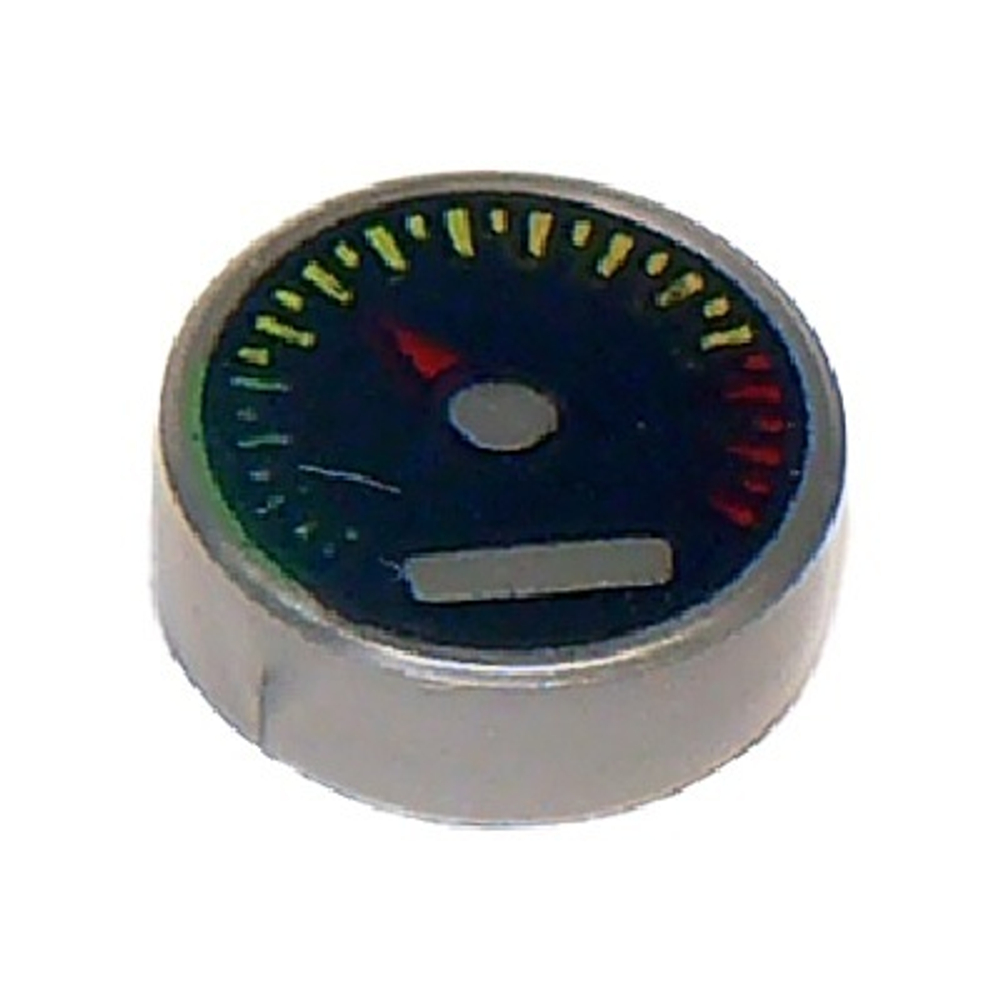 Плитка круглая 1 x 1 с черной шкалой 98138pb010