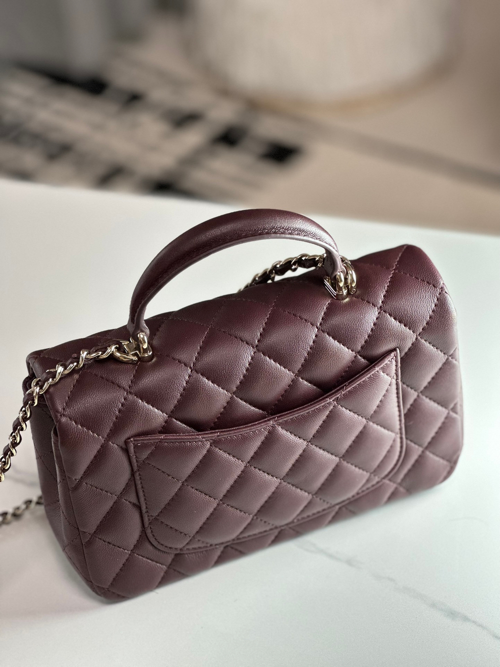 Chanel Mini Flap Bag with Top Handle 20 cm