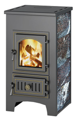 Печь-Камин ВЕЗУВИЙ ПК-01 (270), амфиболит 9 кВт (150 м3) Ø 115 мм