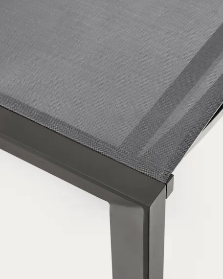 Canutells Алюминиевый шезлонг с черной отделкой