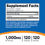 Nutricost, L-глицин, 1000 мг, 120 капсул