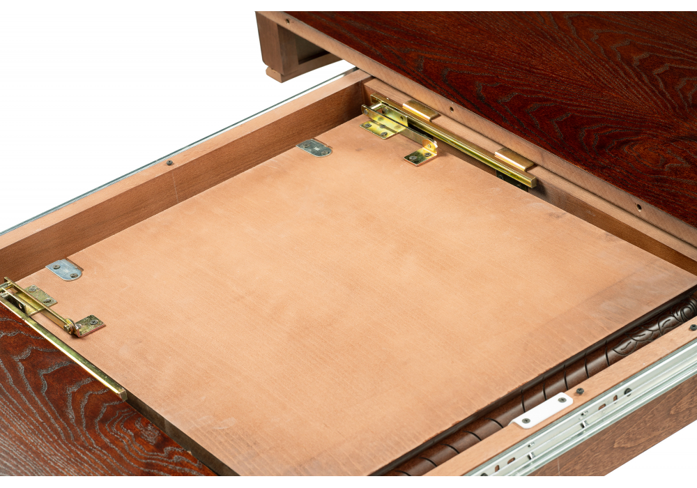 Стол деревянный Woodville Альфред орех, коричневая патина