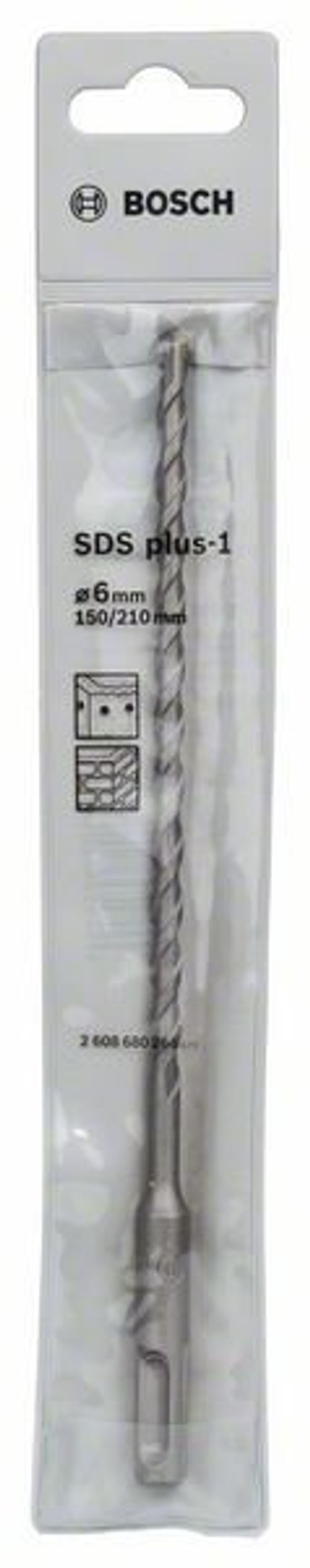 Бур по бетону Bosch SDS-plus 6x150x200 мм 2608680264