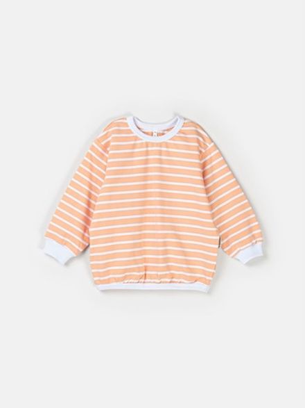 Свитшот облегченный "Полоска Персик"