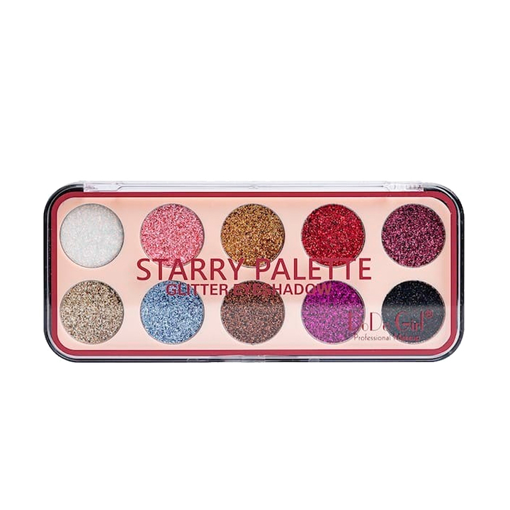 Глиттер для век DoDo Girl Starry Palette тон 02, 10 цветов