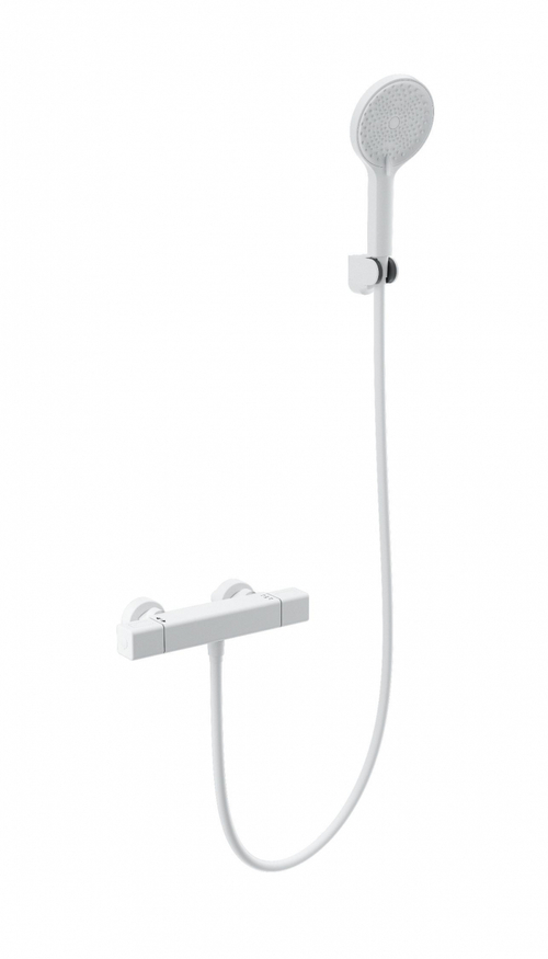 Смеситель для душа с термостатом WONZON & WOGHAND STAY 2, Белый матовый (WW-B2016-A-MW)