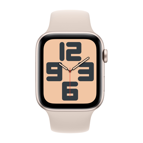 Умные часы Apple Watch SE 2 (2023) GPS, 44mm, Aluminium Case with Sport Band S/M, Starlight (Сияющая звезда)