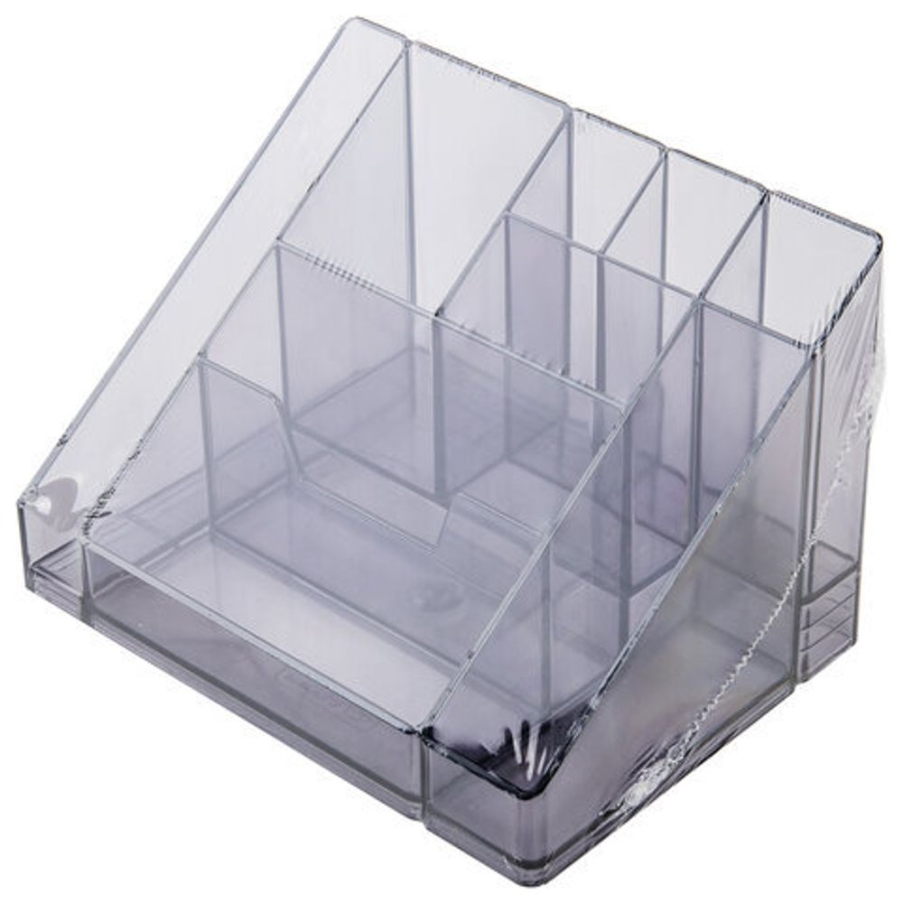 Подставка-органайзер BRAUBERG GRAND OFFICE, 9 отделений, 115х160х105 мм, тонированная серая, 238099, ОР11