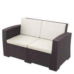 Уличный диван с подушками Monaco Lounge, коричневый