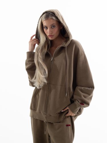 Спортивный костюм цвета хаки с лого