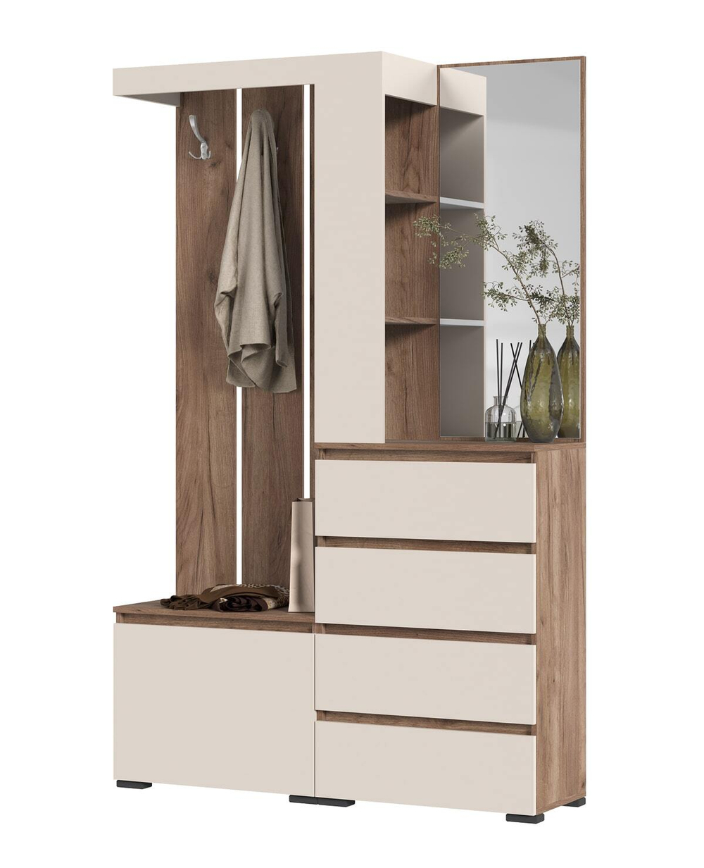 Хелен ПР 01 Прихожая Дуб крафт табачный / Кашемир