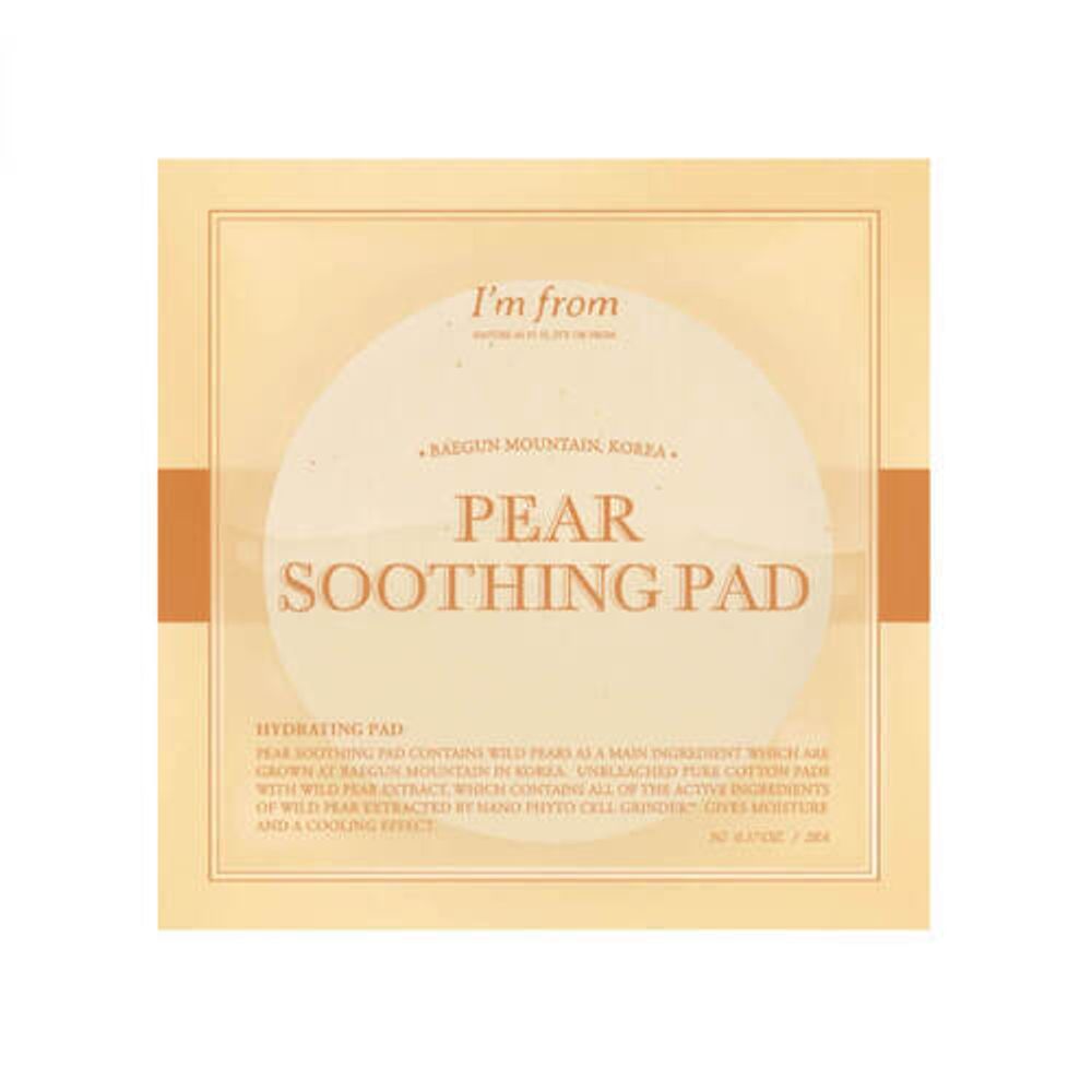 I&#39;m From Пэды-тонер с эффектом охлаждения для раздраженной кожи - Pear soothing pad, 2шт
