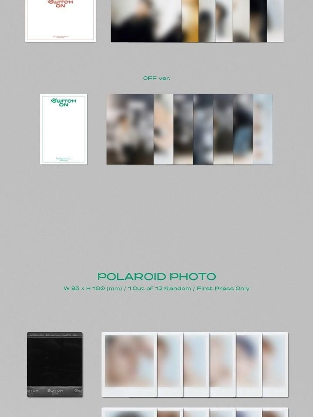 Альбом Astro - SWITCH ON 8th Mini Album 2 Version SET