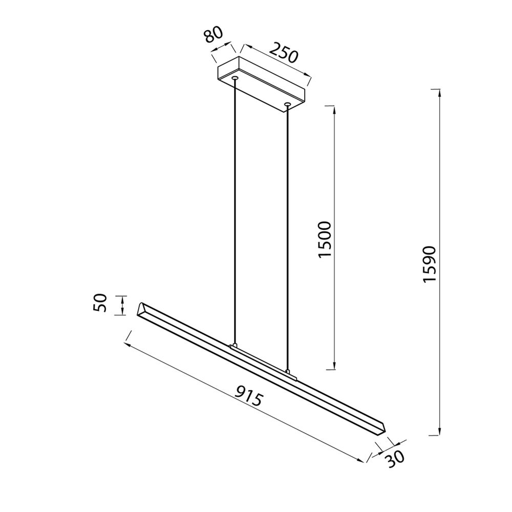 8958 Подвесной светильник LINEAL