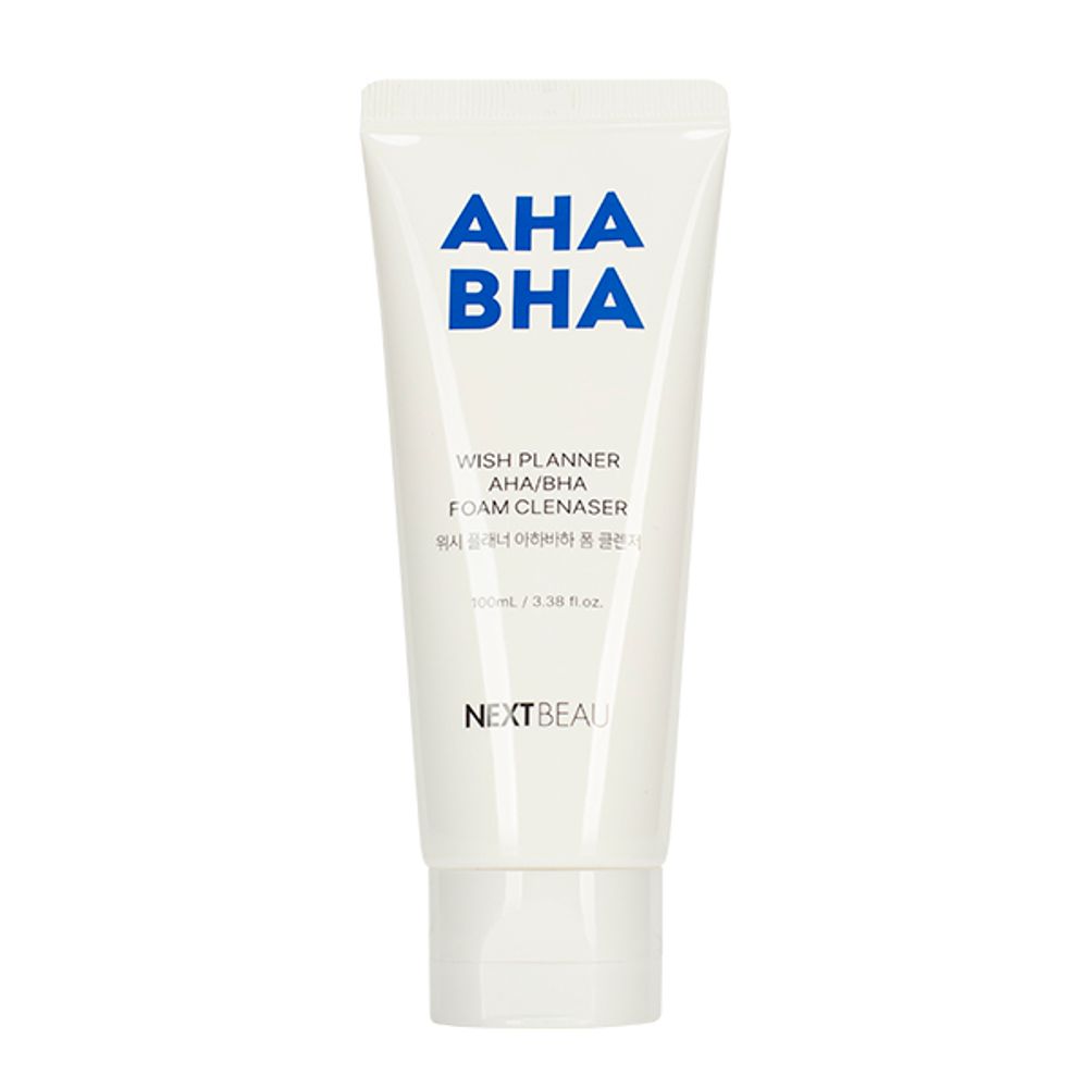 Пенка для умывания с AHA/BHA кислотами NEXTBEAU With Planner AHA/BHA Foam Cleanser 100 мл