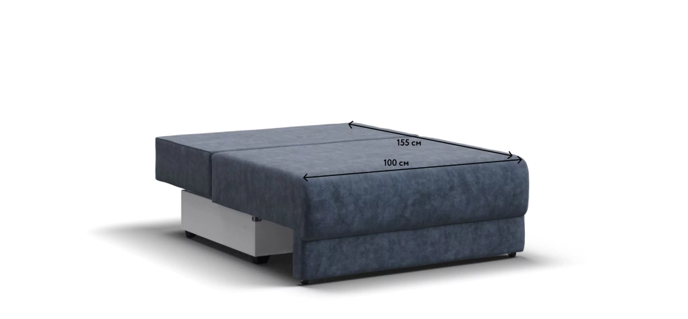 Ричмонд Модуль спальное место Велюр Роял синий — модульный диван для комфортного отдыха