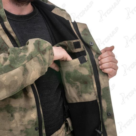 Костюм демисезонный на флисе Дельта-2 мох RG р.60 /182-188 Helios