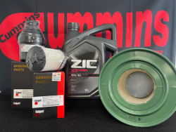 Комплект для ТО с маслом ZIC X7 и низким воздушным фильтром Газель Cummins ISF 2.8