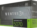 Видеокарта MSI NVIDIA  GeForce RTX 5070 RTX 5070 12G VENTUS 3X OC 12ГБ Ventus 3X, GDDR7, OC,  Ret