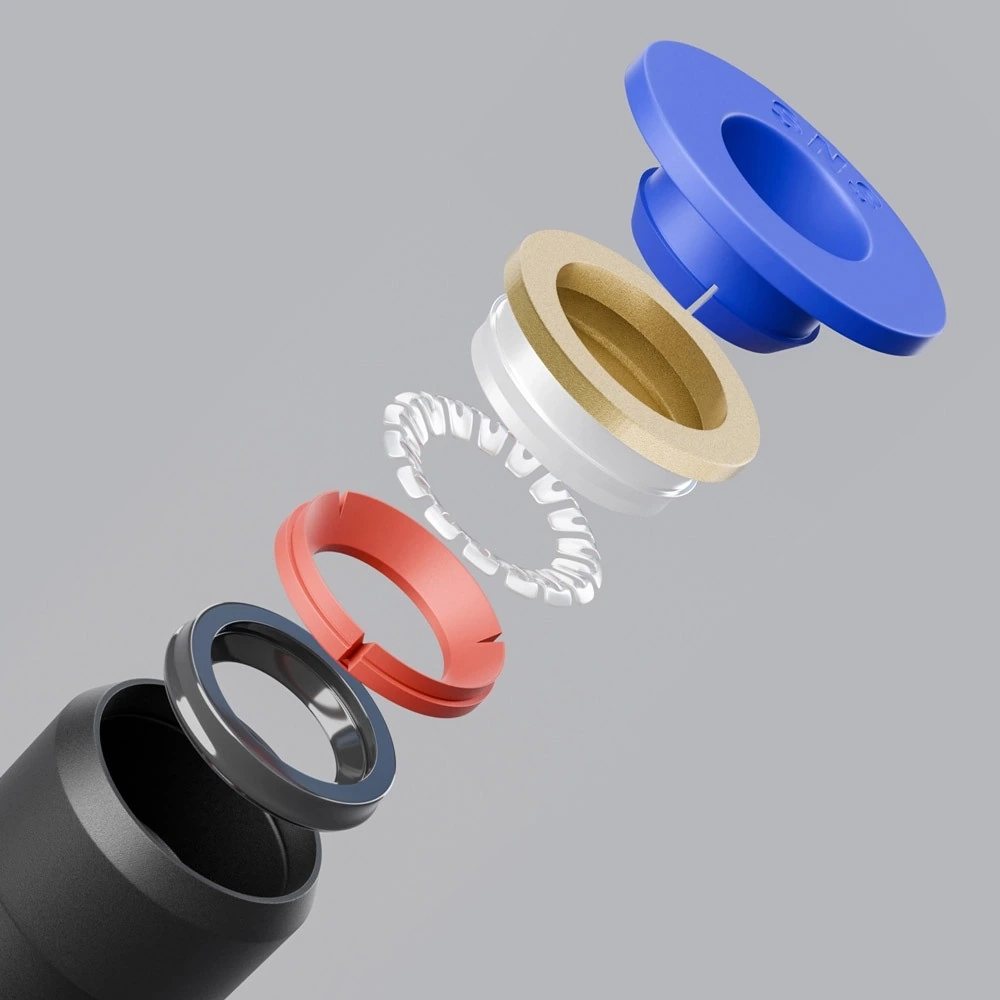 Серия SPL45 Фитинги цанговые Угловые под углом 45 градусов с наружной резьбой / самозажимные SNS pneumatic