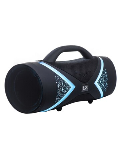 Портативная колонка BT SPEAKER Booms Bass E 818 Bluetooth c подсветкой черная