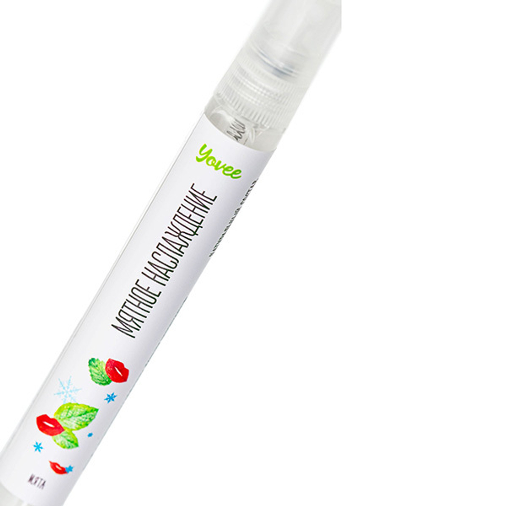 Охлаждающе-возбуждающий оральный спрей со вкусом мяты ToyFa Yovee Мятное наслаждение 10мл