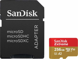 Карта памяти Sandisk Extreme 256 ГБ, 160 МБ/с, Class 10, SDSQXA1-256G-GN6MA