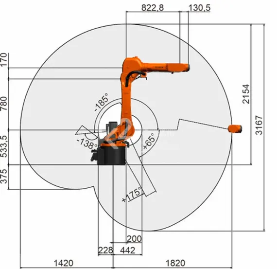 Промышленный робот KUKA KR CYBERTECH KR 20 R1820-2 E