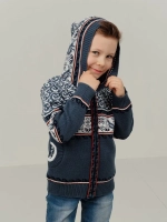 Кофта вязаная с капюшоном