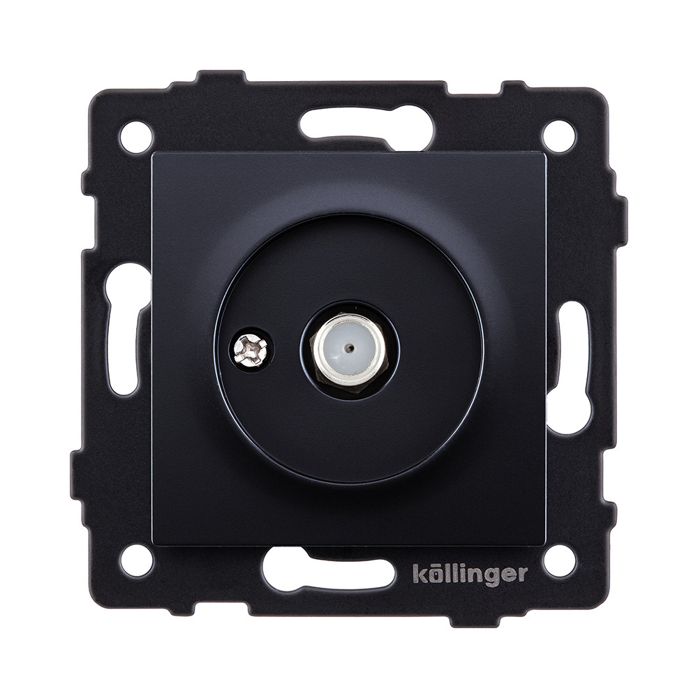 Розетка спутниковая SAT, черный Kollinger REA-020BK для Aspekt, Eleganz, Reflex