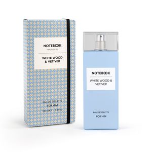 Notebook White Wood and Vetiver