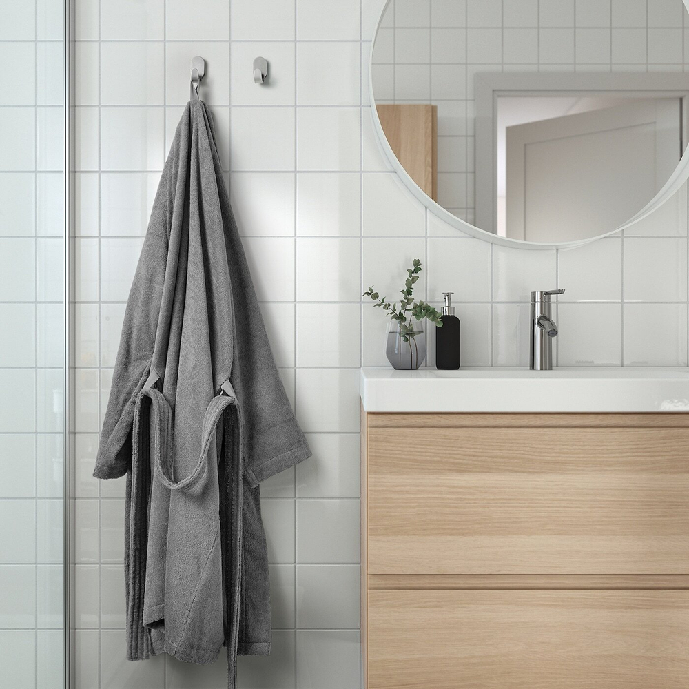 IKEA ROCKÅN  (ИКЕА РОСКÅН)  -  Халат, серый, S/M