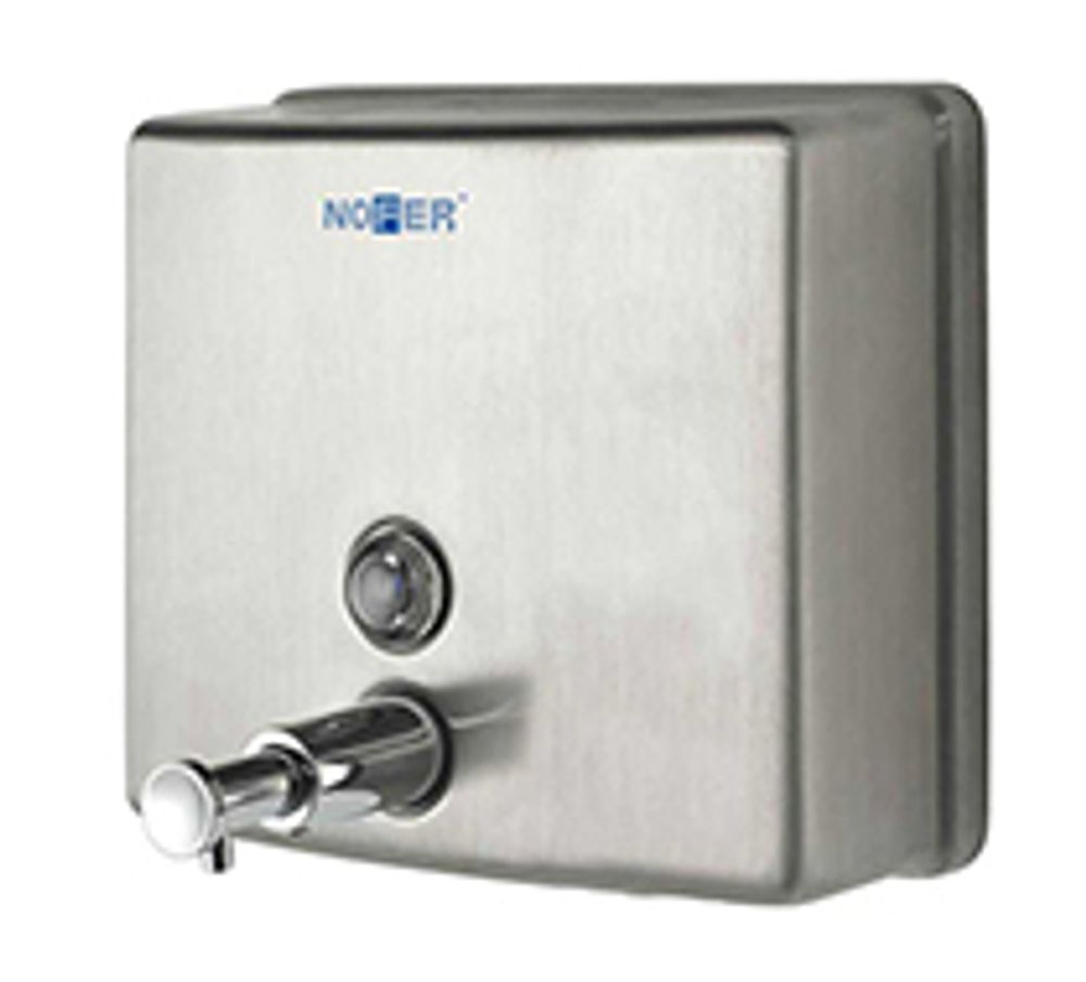 Диспенсер для мыла с кнопкой 1200 мл. нерж. сталь INOX 03004.S матовый