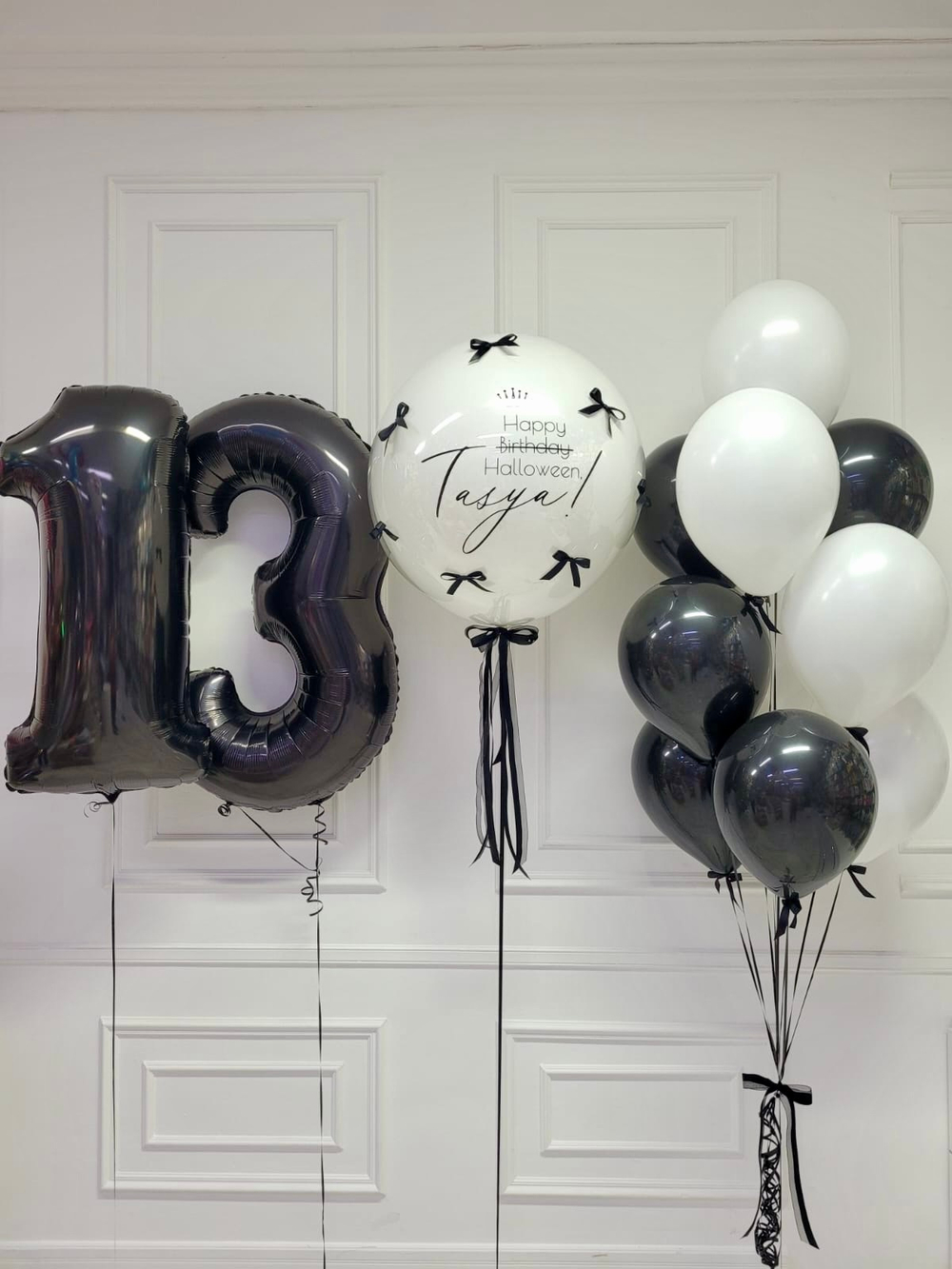 Композиция из шариков на 13 лет