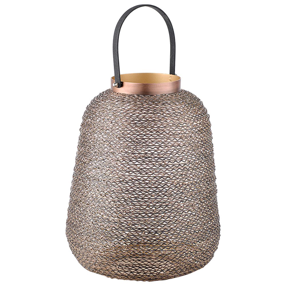 Ваза-подсвечник Tonne, 33 см, медная