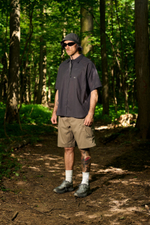 Рубашка Blue Monte Lightweight and Breathable Short-Sleeved Shirt "Usnea Green”Cliff Gray"