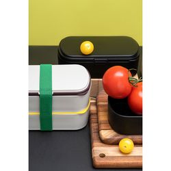 Ланч-бокс с приборами Food Time, 1 л, серый