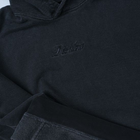 Худи Dissident Logo Dyed in Asphalt (черный)