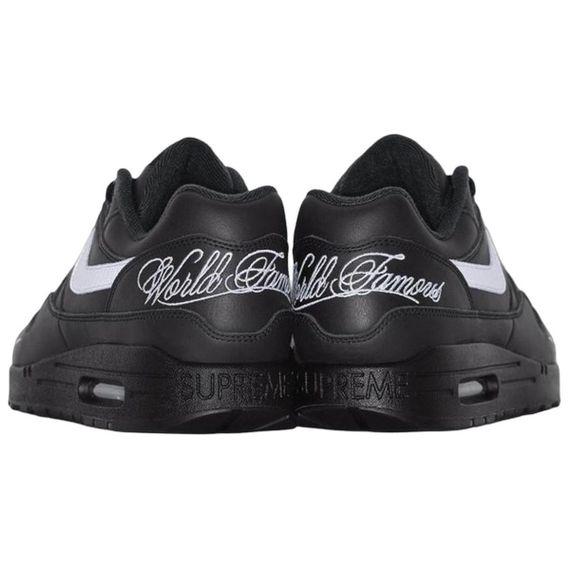 Nike Air Max 1 Беговые кроссовки Низкие Черный/Белый Черный Унисекс