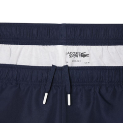 Теннисные шорты Lacoste Printed Diamond Taffeta - blue navy/white