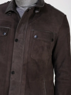 Кожаная куртка демисезонная пальто замша