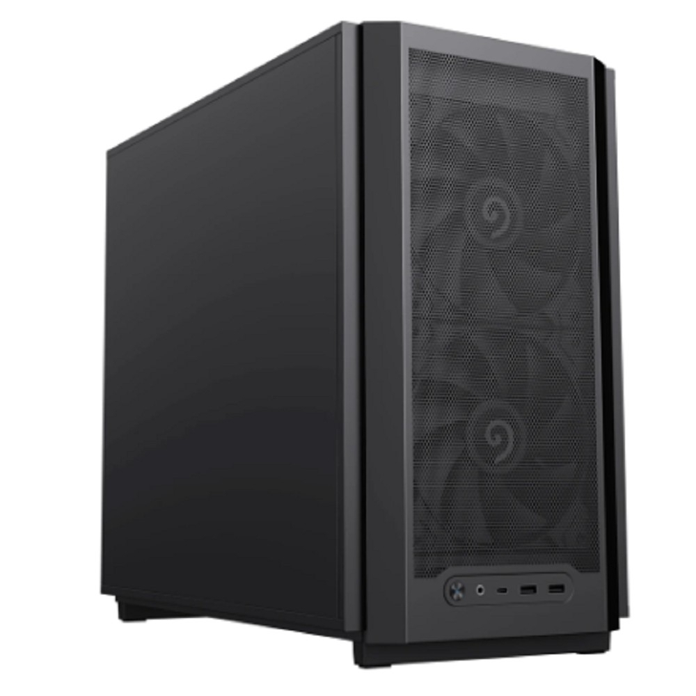Корпус для компьютера GameMax Корпус F36 Dark без БП (Midi Tower, ATX, Графит, 1*USB Type-C, 3*120мм)
