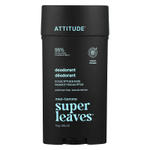 ATTITUDE, Super Leaves™, дезодорант без алюминия, для мужчин, эвкалипт и шалфей, 75 г (2,64 унции)